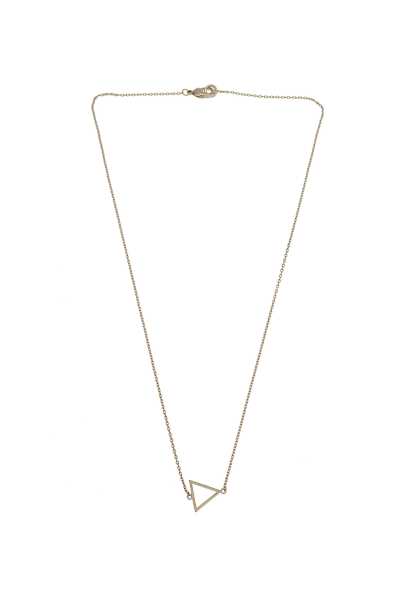 Mint Small Triangle Moda Necklace - Argento Donna Moda Necklace (T4917)